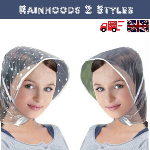 Rain hat clear polka - rain,