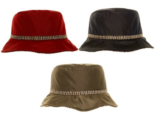 Ladies showerproof bucket hat - showerproof,
