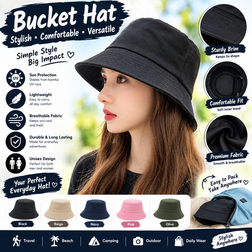 Waterproof bucket hat rain - bucket,