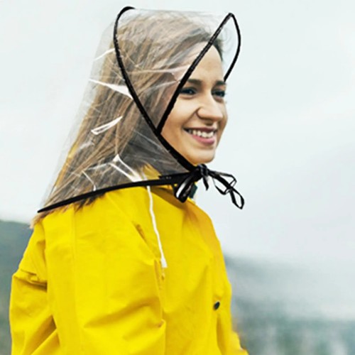 Rain bonnet with visor clear - rain,