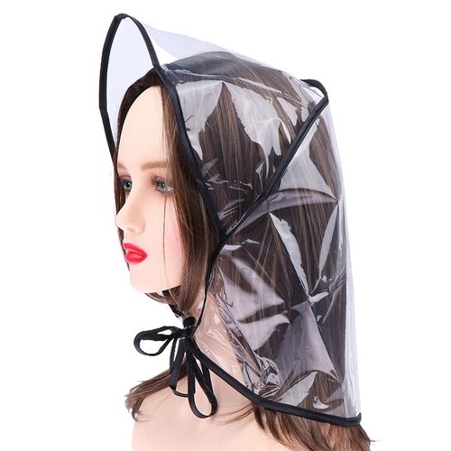 Rain bonnet with visor - rain, clear