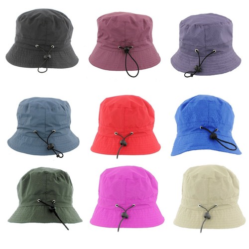 Adjustable bucket rain hat - bucket,