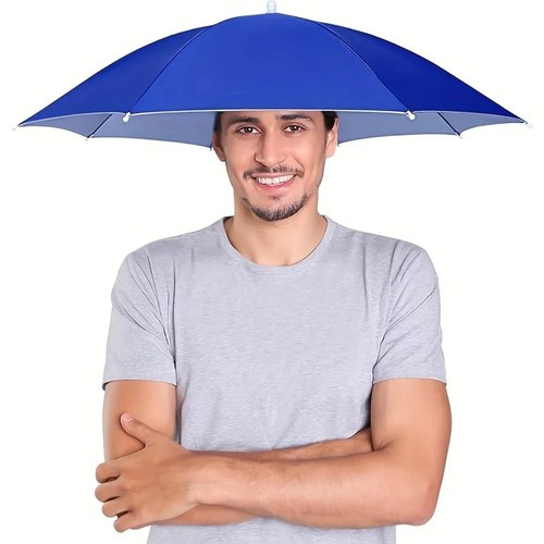 Umbrella hat head mounted - umbrella,