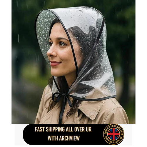 Rain bonnet with visor clear - bonnet,